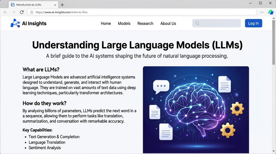 ERNIE Image output: browser LLM introduction design