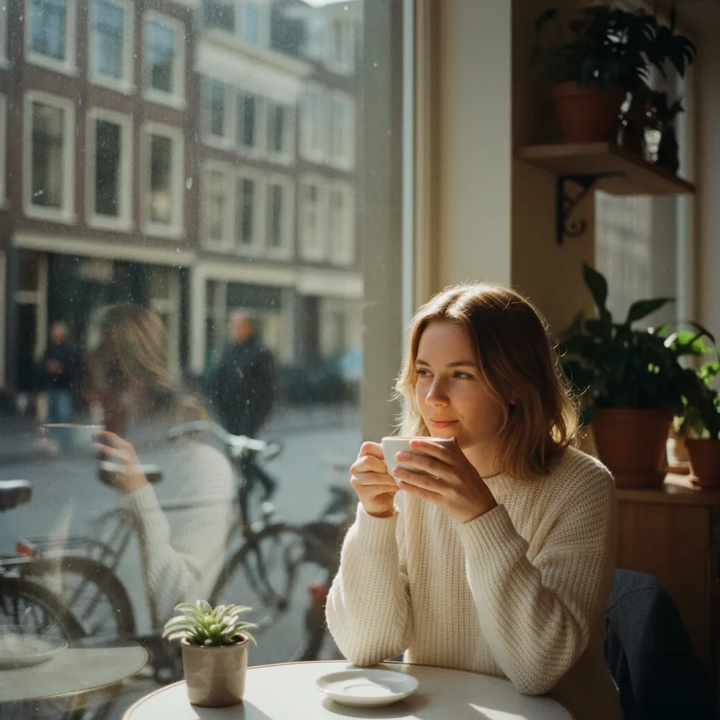 Nano Banana Cafe Cozy Vibe