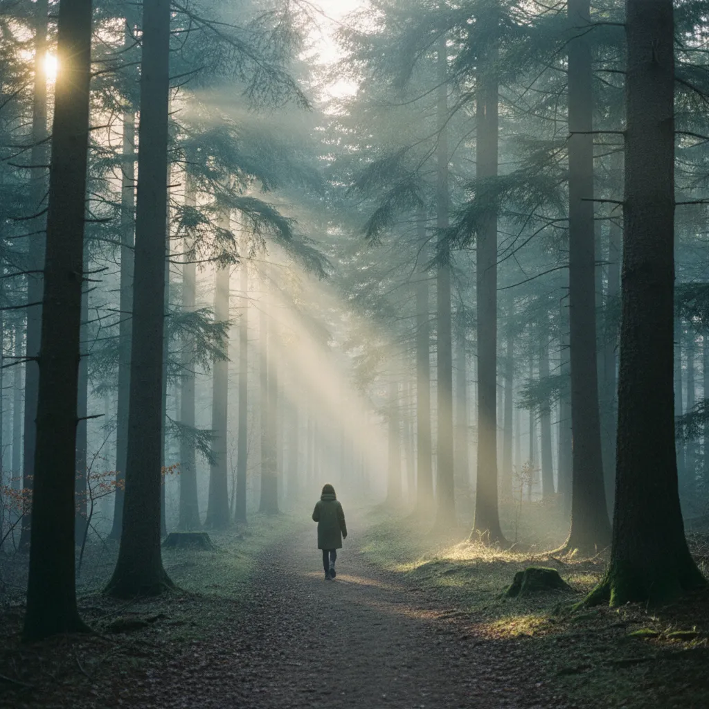 Nano Banana Misty Dawn Forest