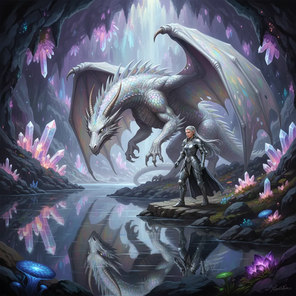 Nano Banana Pearl Dragon Cavern